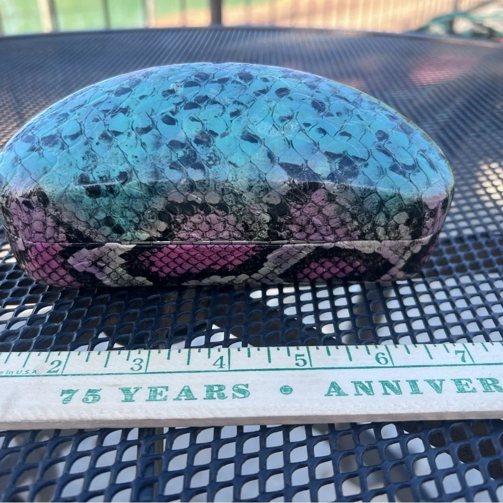 Multi colored sunglasses case
